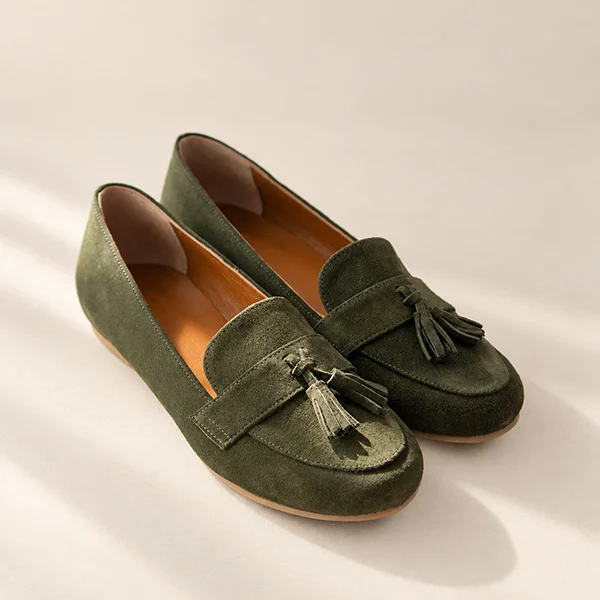 Γυναικεία Δερμάτινα Suede Μοκασίνια Multi-Colors