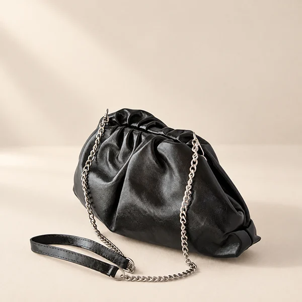 Γυναικεία Δερμάτινη Τσάντα Pouch - Glamour