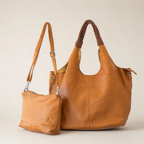 Γυναικεία Τσάντα Ώμου Shopper – από Τεχνόδερμα