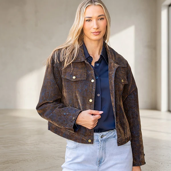 Jacket Snake με Αποσπώμενη Γούνα